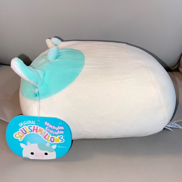 8” Squishmallows Belana the Cow Stuffed Plush Stackable - Picture 3 of 5